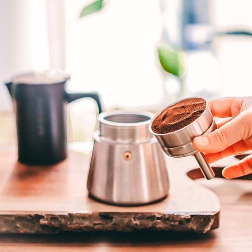Kit - Induction Moka (6 cups) + 1lbs of coffee