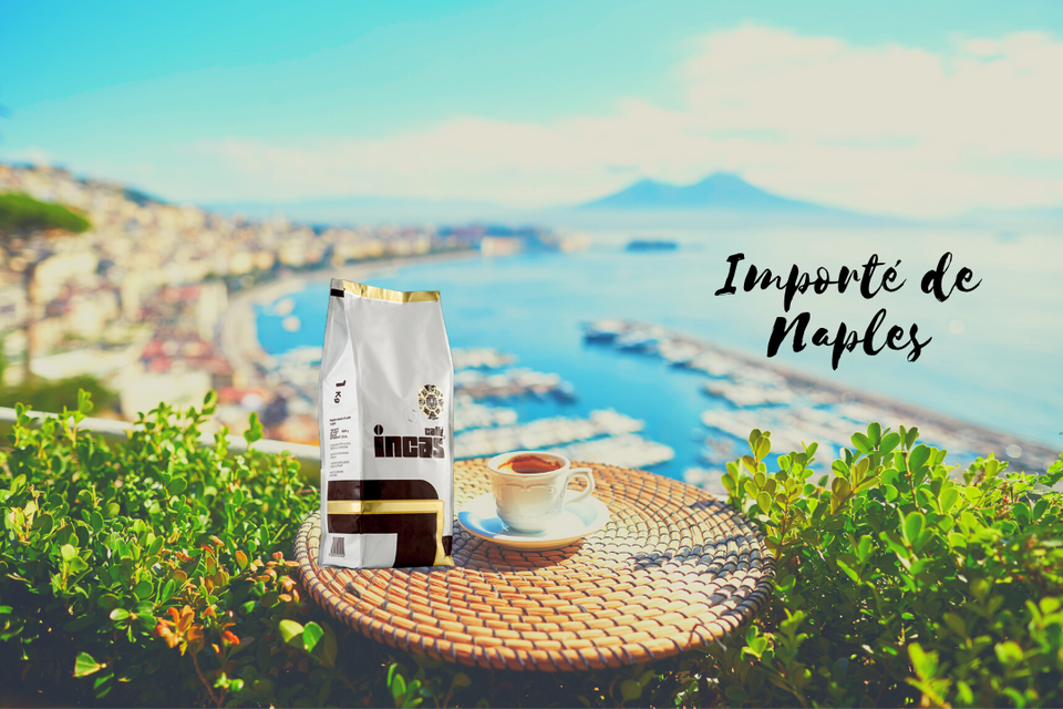 Café en grains entiers - 1kg- Importé de Naples