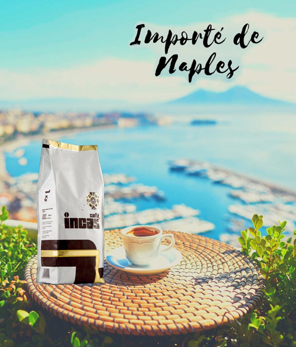 Café en grains entiers - 1kg- Importé de Naples